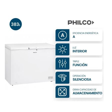 FREEZER PHILCO HORIZONTAL BLANCO PHCH410BM  383L