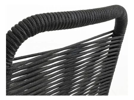 Pack X 2 Sillas Dakot Kitck Cordon Con Caño Apilable Color Negro