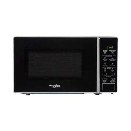 Microondas Whirlpool WMS20BS 20 Litros Plata Frente vidrio Negro