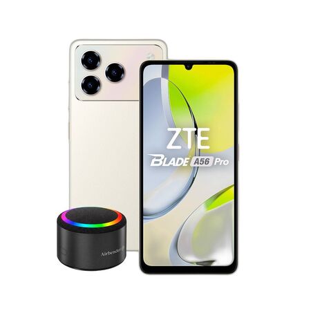 Combo ZTE A56 Pro 12+128GB Gold + Parlante Bluetooth Airbender AS1