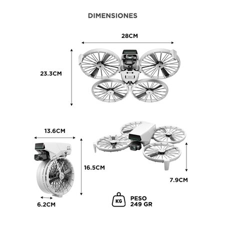 Drone DJI Flip GL Diseño Compacto y Ligero
