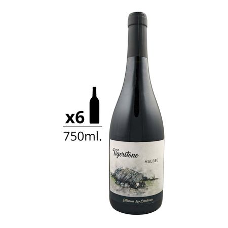 Vino Tinto Tigerstone Malbec Caja x 6