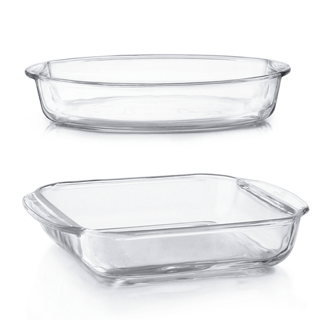 Set X 2 Fuentes De Vidrio Para Horno - Pyr O Rey