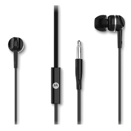 AURICULARES MOTOROLA S105 EARBUDS 32156 IN EAR CON CABLE Y MICROFONO NEGRO