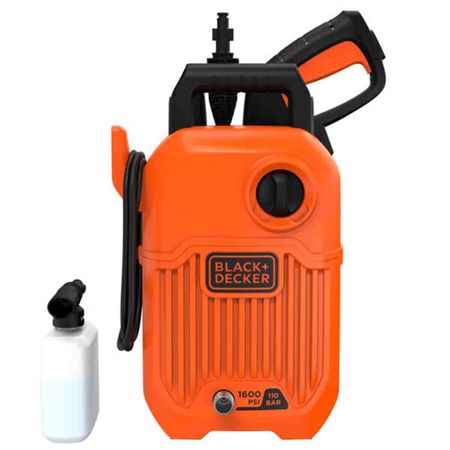 Hidrolavadora Black+Decker 1600 Psi Presión Máxima 110 Bar