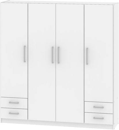 Placard Dielfe 4P 173Cm Pac170 Blanco