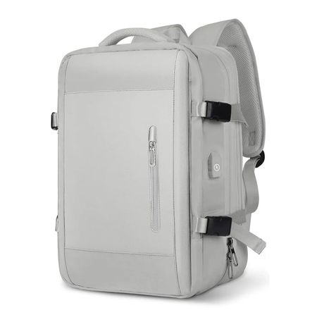 Mochila de Viaje Gris Gadnic Expansible Impermeable 40L