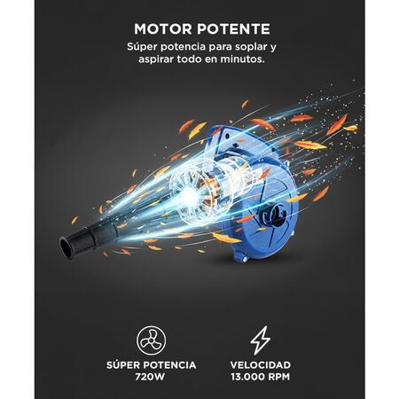 Sopladora Electrica Portátil Gadnic SP450 720W Alta Potencia