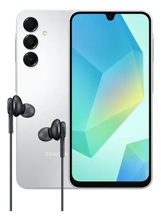 Combo Celular Samsung Galaxy A16 128/4GB Gray + Auriculares Type-C Black