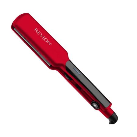 plancha de pelo revlon 220° placas 4.5 cm. recub titanio color rojo