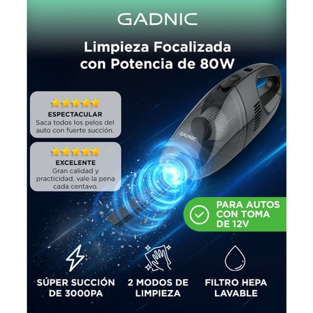 Aspiradora 12 volt Para Auto Portatil vc 111