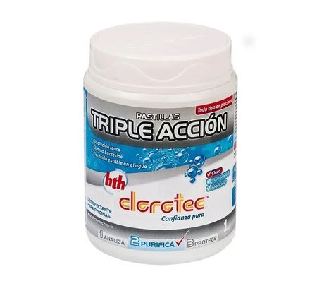 Pastillas Cloro 200 Gr Triple Acción 1 Kg Clorotec - Rex