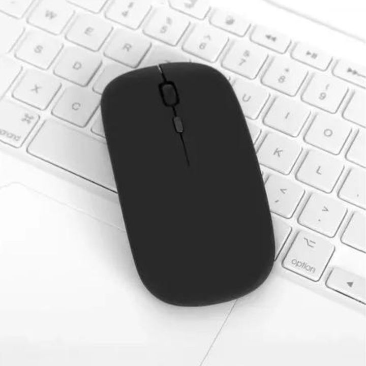Mouse Inalámbrico Bluetooth Recargable Portatil Negro - Vista 3