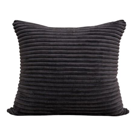 Almohadon CANELON 100% poliester 45x45 sillon cama nordico Gris Oscuro