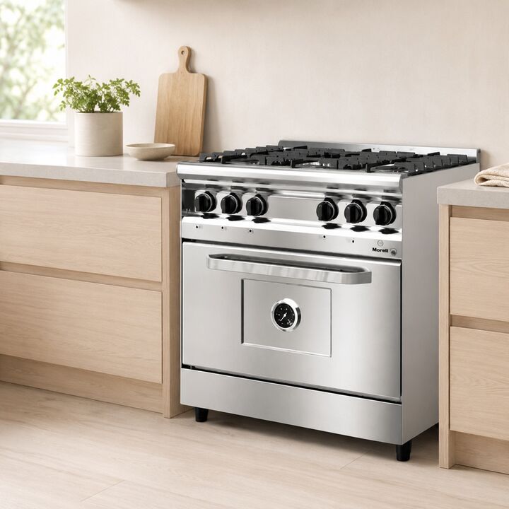 Cocina Morelli Capri 820 5 Hornallas Puerta Ciega Multigas - Vista 4