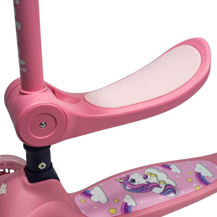 Monopatín 2 en 1 Plegable K4 Infanti Rosa - Vista 9