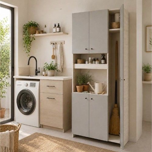 Despensero Organizador Escobero DS Home Polar Gris 171x71x36 cm - Vista 1