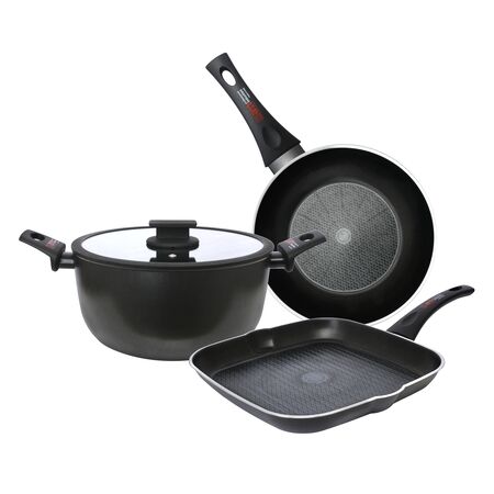 Bateria Coccion Antiadherente ITALIA Apto Induccion 3,5 mm Fortezza 