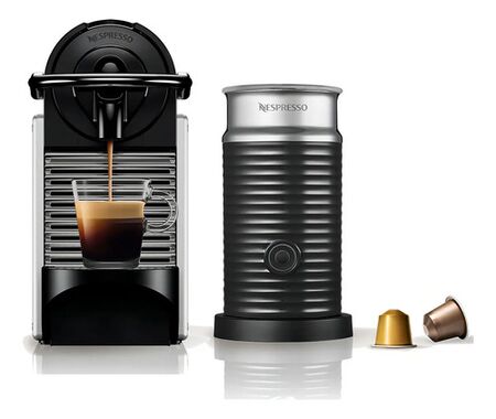 Cafetera Nespresso Pixie Bundle Silver