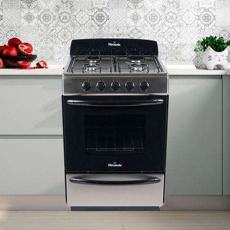 Cocina Florencia 56 CM Acero Multigas Flor 5518 F
