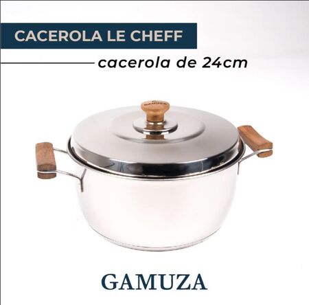 CACEROLA 24 CM, con asas, 4,5 lts (66536)