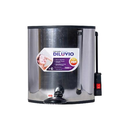 Calefón Eléctrico Diluvio D20 Max 20 Litros Acero Inoxidable