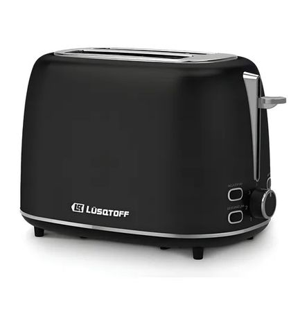 Tostadora Vintage 2 Panes Lusqtoff Lq-te405n 930w 7 Niveles Negro