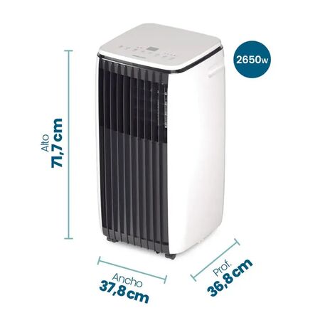 Aire Acondicionado Portatil Philco 2650w Frio Calor Clase A PHP26HC9AN