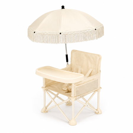Silla Plegable De Comer Portátil Para Bebé Con Sombrilla y bandeja