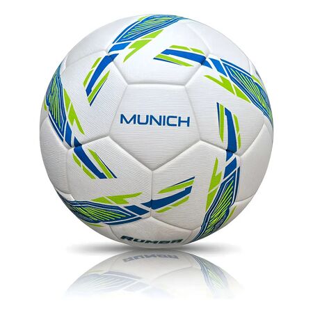 Pelota Futsal Munich Rumba Medio Pique Hybrid Technology BLANCO-AZUL-VERDE