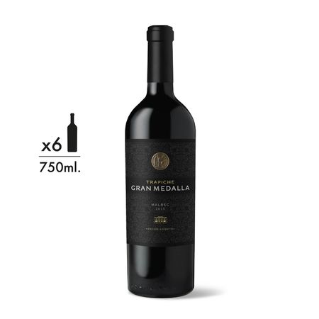 Vino Tinto Trapiche Gran Medalla Malbec Caja x 6