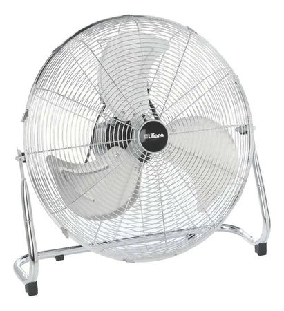 Turbo Ventilador 20'' Liliana Vtfm20 100w 3 Vel Reclinable Estructura Gris Aspas Plateado Diámetro 20   Material De Las Aspas Metal 50.8 Cm