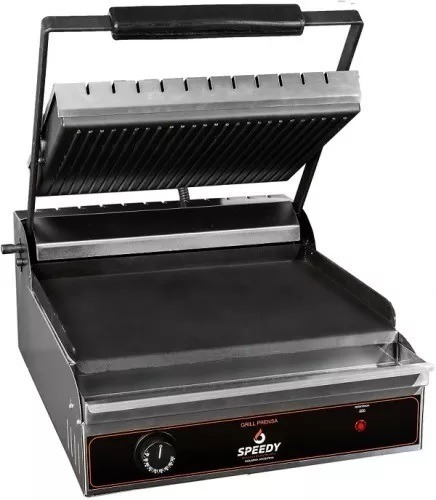 Tostador Grill Electrico Plancha Profesional Grande Speedy Gris - Vista 1