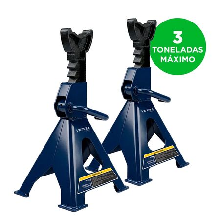 Caballetes Para Auto Vetra By Gadnic 3 Toneladas Trípode Altura Ajustable
