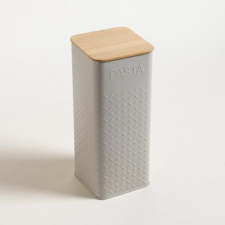 LATA CUADRADA TAPA BAMBOO GREY PASTA