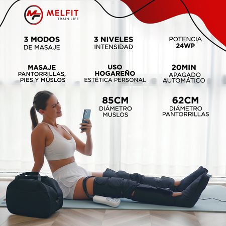 Botas Presoterapia Full Drenaje Melfit Celulitis Masajes Variedad I350