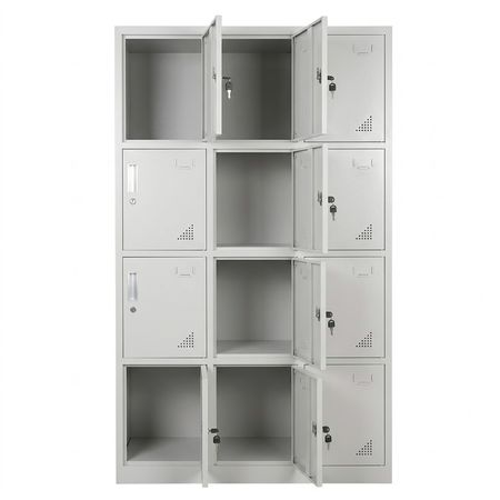 Locker Metalico GADNIC 12 Puertas Seguridad Acero Guardado
