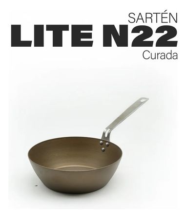 Sarten de Hierro Kankay N22 Antiadherente Lite Curada