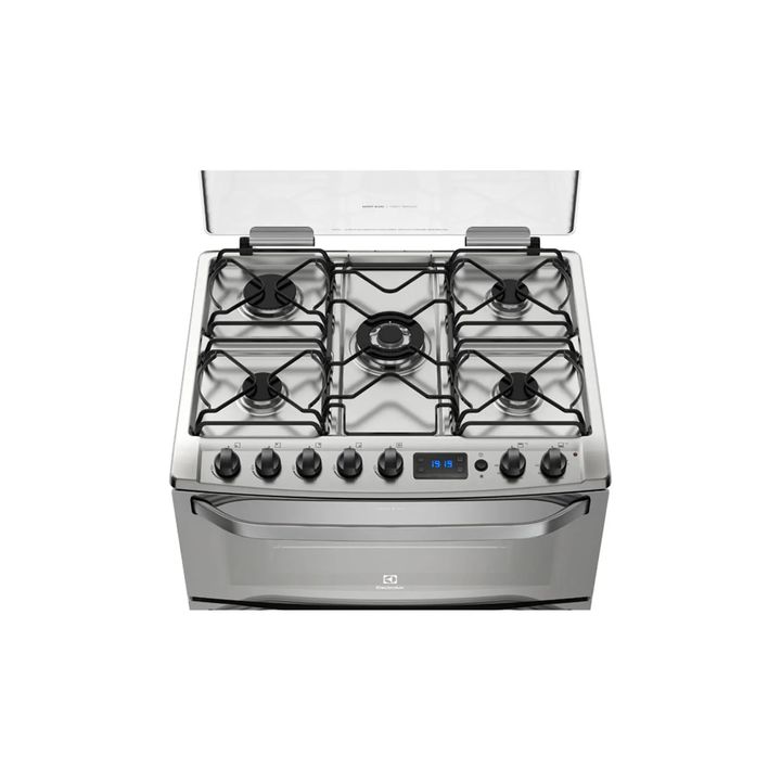 Cocina ELECTROLUX 76DXR 76cm doble horno multigas acero inox - Vista 2