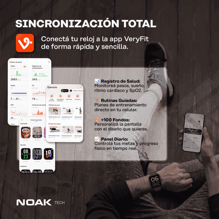 Smartwatch Noak A25 Style 1.75" Amoled 3ATM - Vista 6