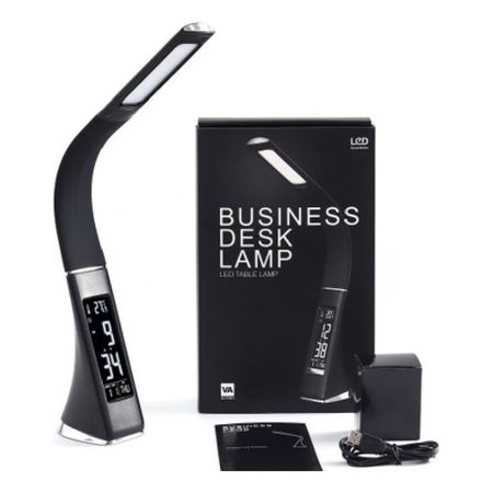 Lampara Usb De Mesa Y Escritorio Con Luz Led 5w Tm3919 Negro Negro Negro