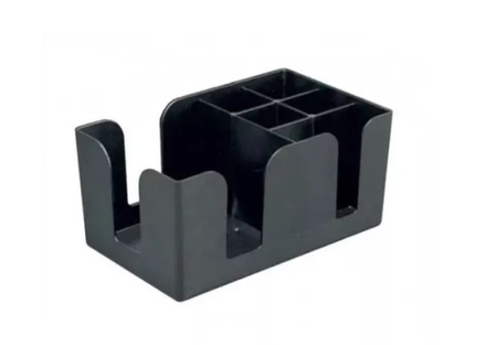Organizador De Barra Cocktail Servilletas Sorbetes Negro