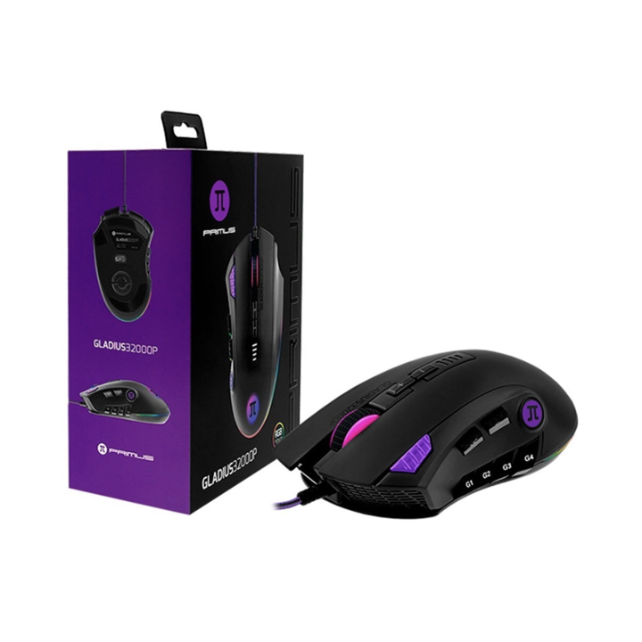Mouse Primus Gladius 32000P MSE USB RGB Negro - Vista 2