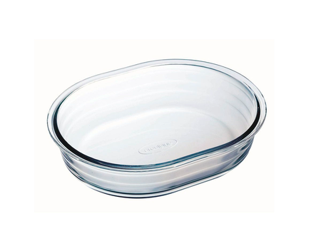 Molde Tarta Oval 25 Cm O Cuisine Vidrio Horno Transparente