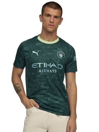 Camiseta Puma Manchester City 4Th 2025/2026 Hombre Fútbol Verde