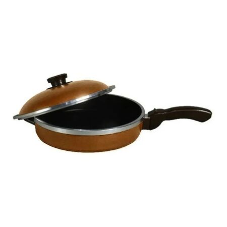 Sarten Con Tapa Antiadherente Olla Horno Dona Tina 3001 2lts Marron 