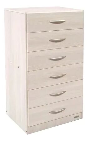 Chiffonier Cajonera 6 Cajones Platinum Color Gris Andino Gris Andino