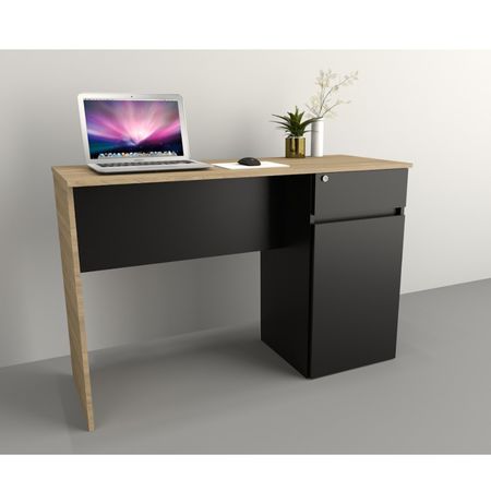 Escritorio Juvenil 1 Cajón 1.16 Mts Tables Cod: 3045 Olmo Finlandés y Negro