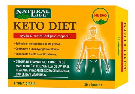 Natural Life Suplemento Keto Diet Control Peso X30 Cap