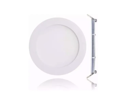 Pack X 10 Panel Led Embutir Redondo 12w Calidos Frios 800 Lm